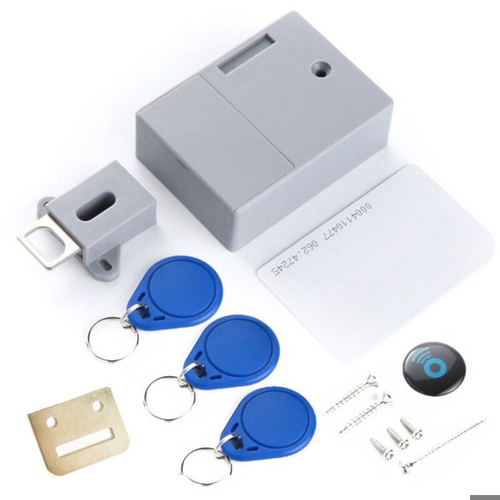 Serrure électronique invisible - Virex® - Sans perçage - Ouverture RFID - 3 porte-clés inclus - 1 carte incluse