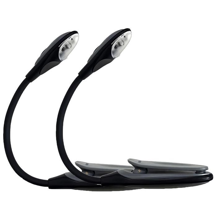 Ensemble de 2 lampes de bureau à pince Lampe de lecture LED flexible Lampe de lecture