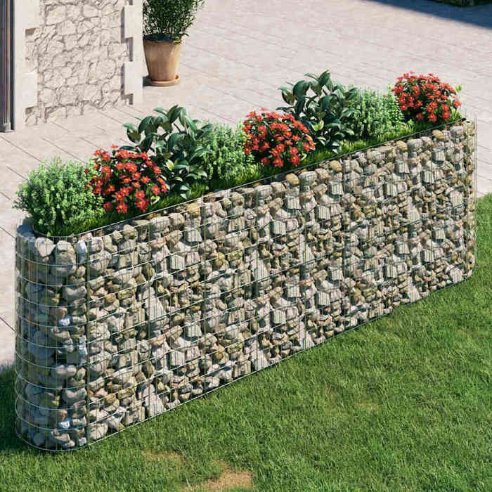 Gabion Raised Bed Galvanized Iron 129.9x19.7x39.4