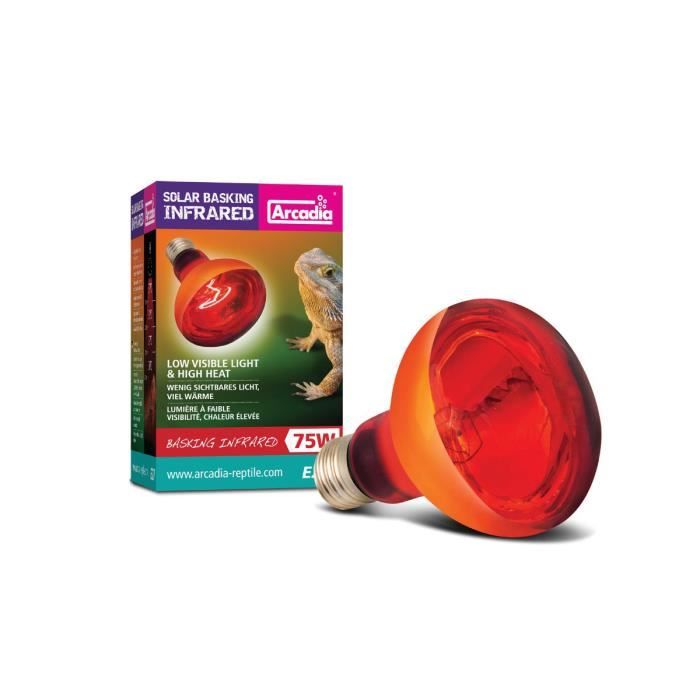 Meilleurs prix pour Arcadia - Lampe de chaleur infrarouge, E27 75W