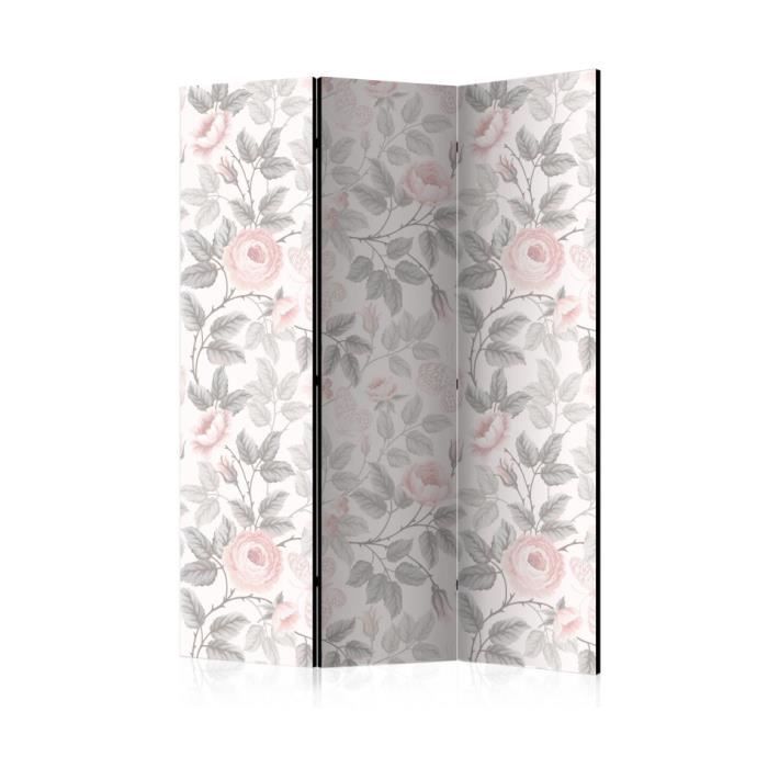 Paravent 3 volets Watercolor Roses [Room Dividers] 135x172