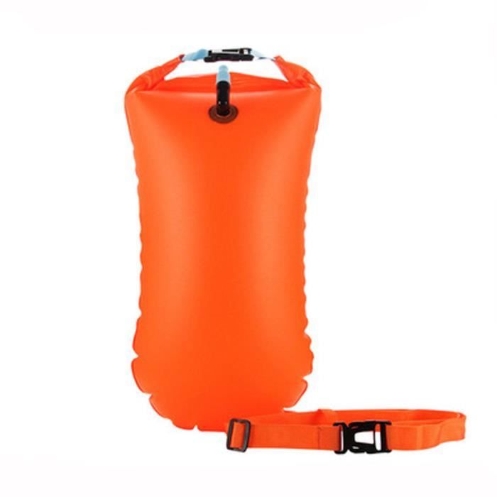 Bouée de natation 20L pour la nage en eau libre, bouée de sécurité gonflable pour nageurs, triathlètes
