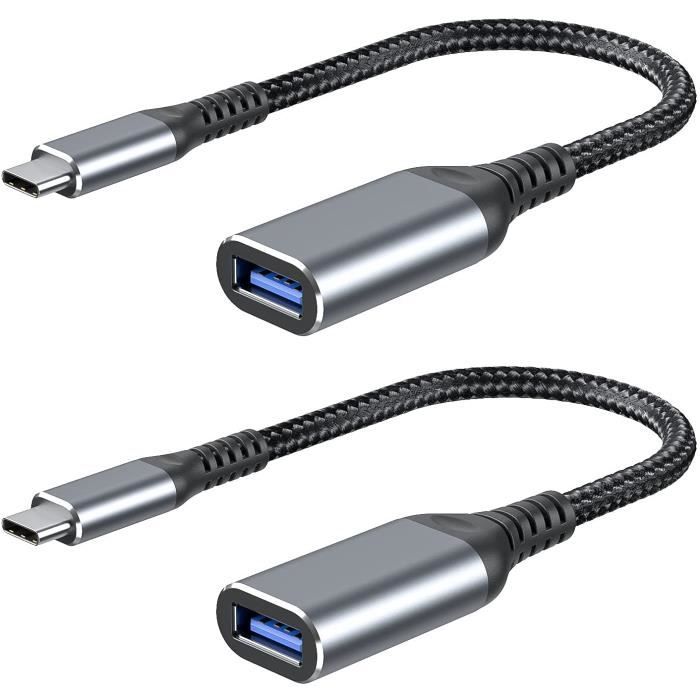 PACK de 2 adaptateurs OTG Lightning vers USB 3.0 - OTG Pour, par exemple,  iPhone /