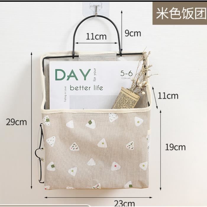 Panier De Rangement Suspendu En Toile De Jute - Lot De 3, 10x13 Cm, Idéal Pour Télécommandes, Clés, Cosmétiques