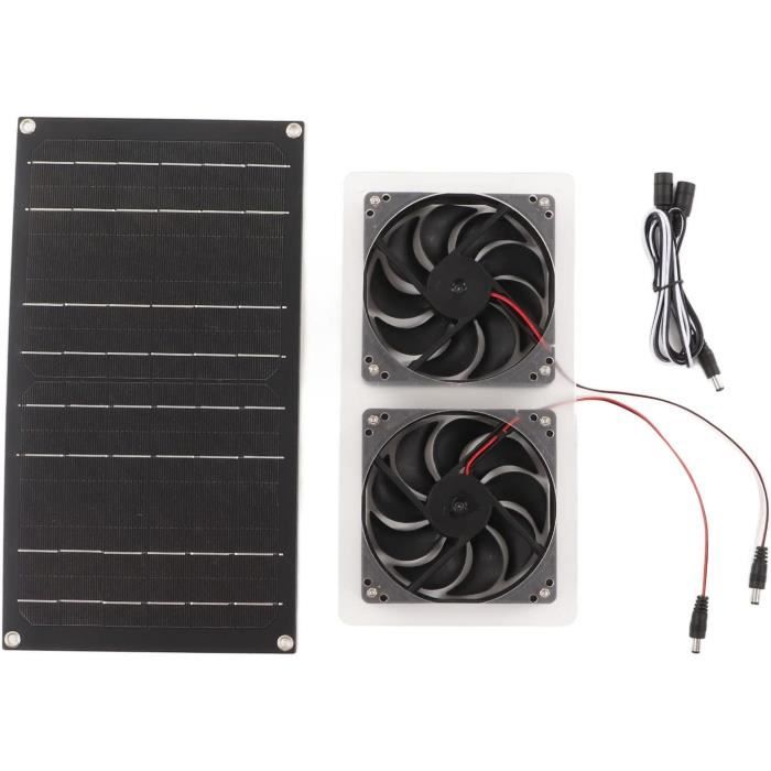 Ventilateur Solaire 100W – Ventilateur D’extraction 10 Pouces 3000 Tr/min Pour Serre, Poulailler, Garage