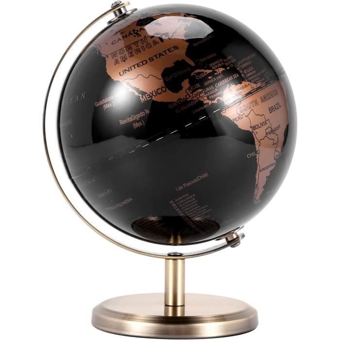 Globe Terrestre Constellation Doré – Déco Bureau & Salon Style Rétro Élégant 15 Cm