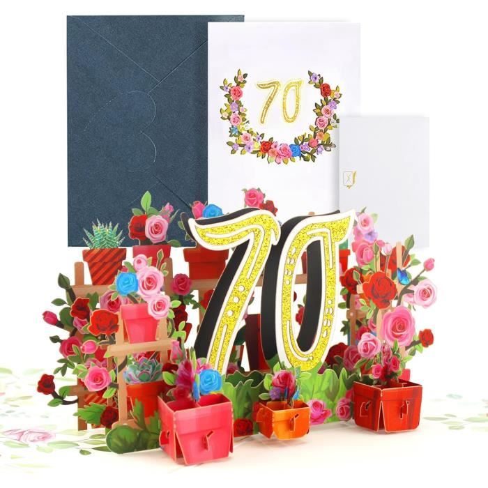 Banner Glitterato Per 70° Compleanno - TSD - Decorazioni Festa Per Settantesimo Anniversario