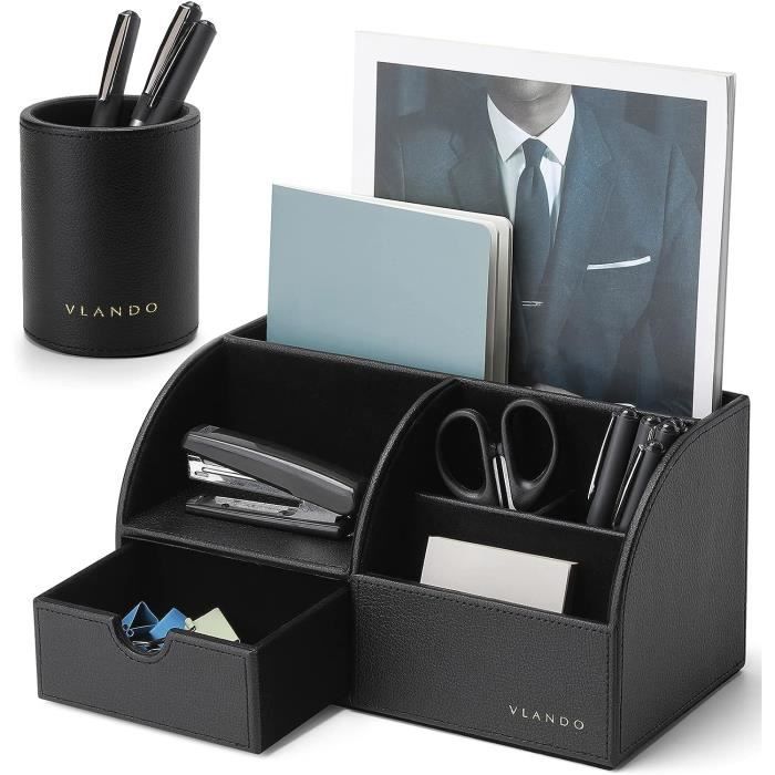 Organisateur De Bureau 4 Niveaux Métal Avec Porte-Dossiers - Étagère Rangement Bureau Maille Métallique Stable Pour Maison, École Et Bureau