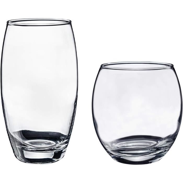 Lot de 4 verres highball (325 ml) et 4 verres à rochers (177 ml