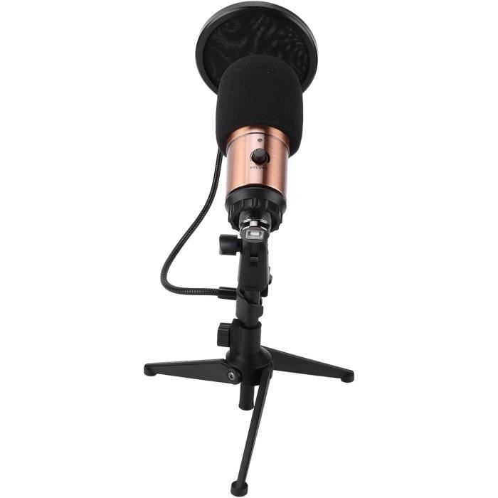 Microphone Usb, Kit De Micro Cardioïde En Métal À Condensateur Pour Ordinateur Pc Podcast Avec