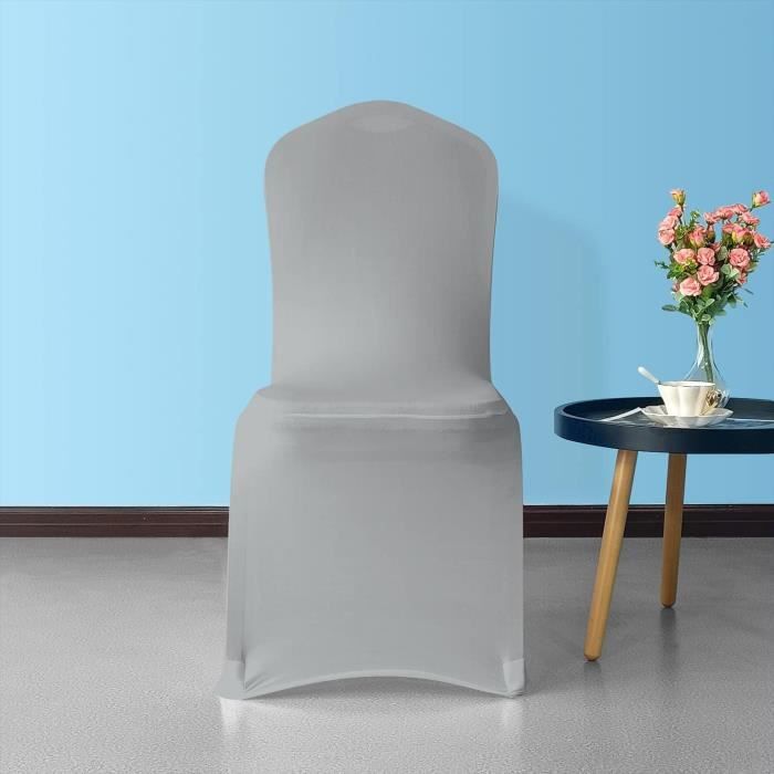 ODAWA Lot De Housses De Chaise Extensibles Pour Salle à Manger, Restaurant, Hôtel, Housse De Protection Amovible Et Lavable Pour Chaises De Cuisine Motif Feuilles D'automne