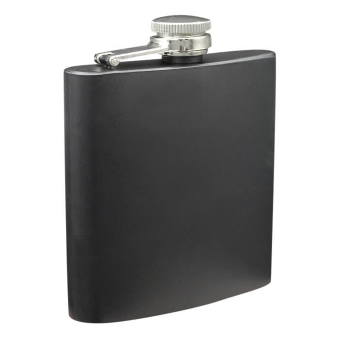 Fiole Alcool Flasque A Alcool, Flasque A Whisky Avec Entonnoir Pour Voyage, Pêche, Camping Et Escalade, 240ml Flasque A Whisky Cuir