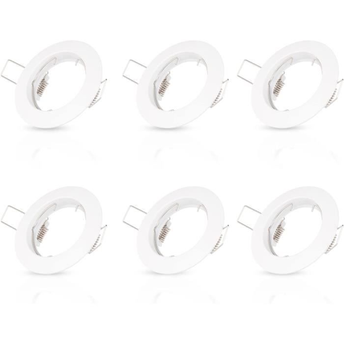 Lot De 4 Spots Encastrés LED IP44 Pour Salle De Bain - 230V - Cadre Montage Inclus - Neuf Sweet-led