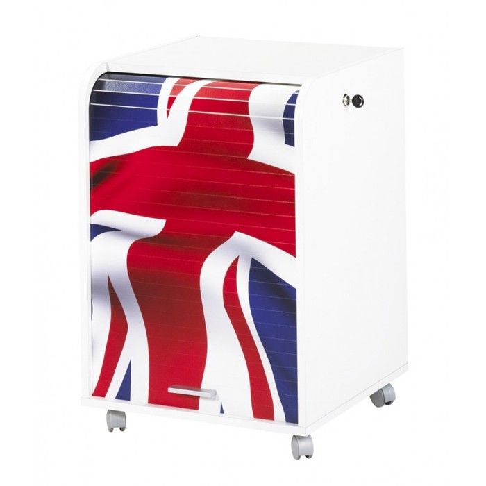 Caisson De Bureau 2 Tiroirs Drapeau Anglais Contemporain Blanc L 47 2 Cm Achat Vente Caisson De Bureau Caisson Bureau Anglais Cdiscount