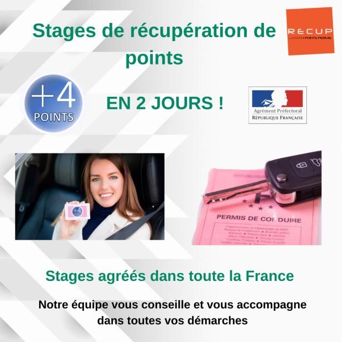 Stages de récupération de points / +4 Points en 2 Jours Départements au choix Cdiscount Auto Stages de récupération de points / +4 Points en 2 Jours Départements au choix Cdiscount Auto