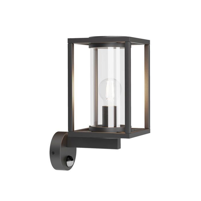 Applique extérieure - Lucande - lampe murale extérieure - Aluminium Verre - anthracite