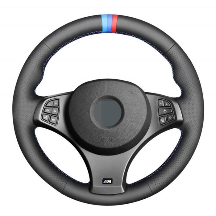 Convient pour BMW E36 E46 E39 X3 E83 X5 E53 Couvre-Volant Cousu Main perforé Cuir Respirant antidérapant Bricolage