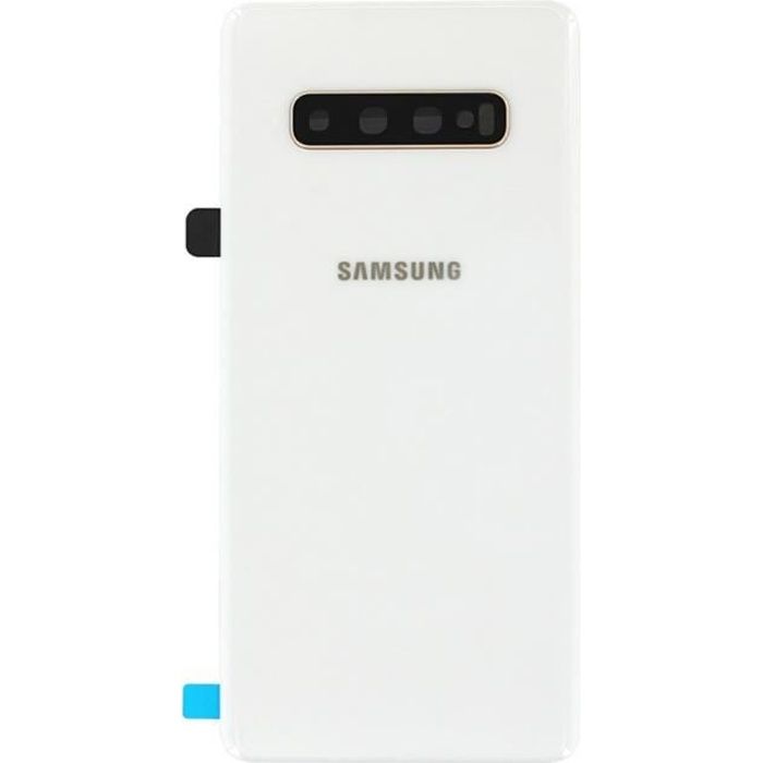 Vitre arrière capot cache batterie Rouge avec adhésif pour Samsung Galaxy S10 Vitre arrière capot cache batterie Rouge avec adhésif pour Samsung Galaxy S10