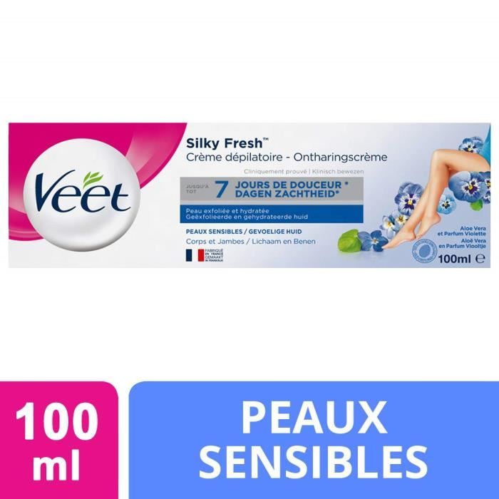 Veet - Crème Dépilatoire - Peaux Sensibles - 100 ml