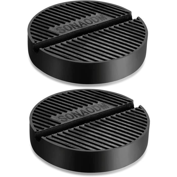 Patin Caoutchouc Pour Cric Hydraulique - Sécurité Levage Auto - Protection Points De Soulèvement - Diamètre 10cm