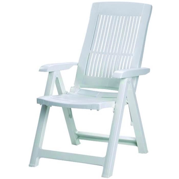 Chaise Blanc Resine Chaise Pliante En Tampa Tec 3395 Vm