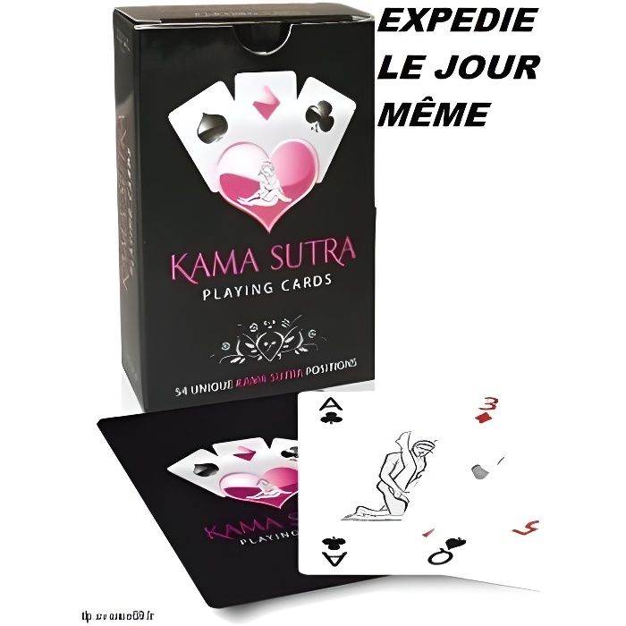 GROSSISTE Jeux coquins Jeu de carte Kamasutra mini