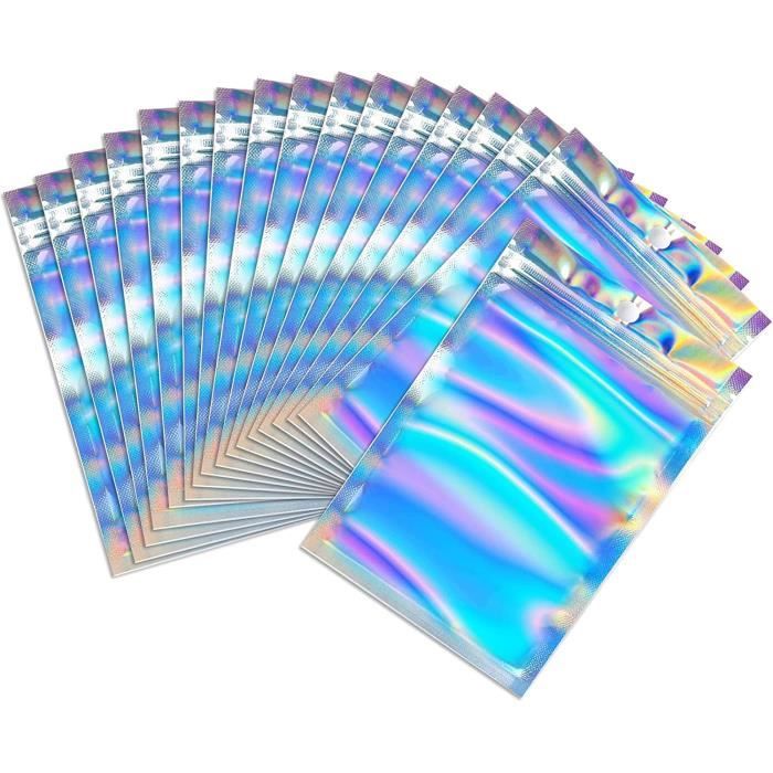 40pcs 7x10cm Mylar Edibles Mylar Pochon, Mylar Autocollant Pour Biscuits, Jwely, Sac Mylar