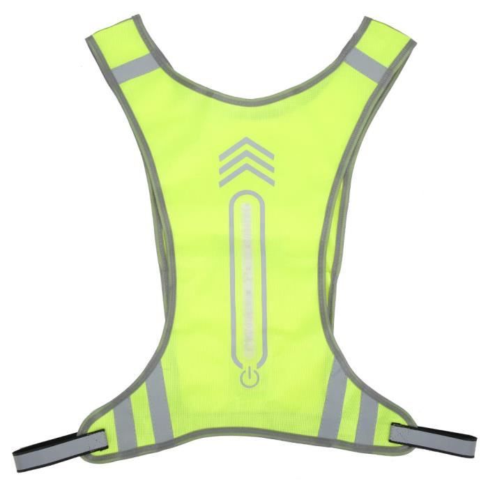 Gilet réfléchissant, gilet de sécurité respirant, haute visibilité réglable  pour la randonnée de nuit pour la marche à vélo - Cdiscount Sport