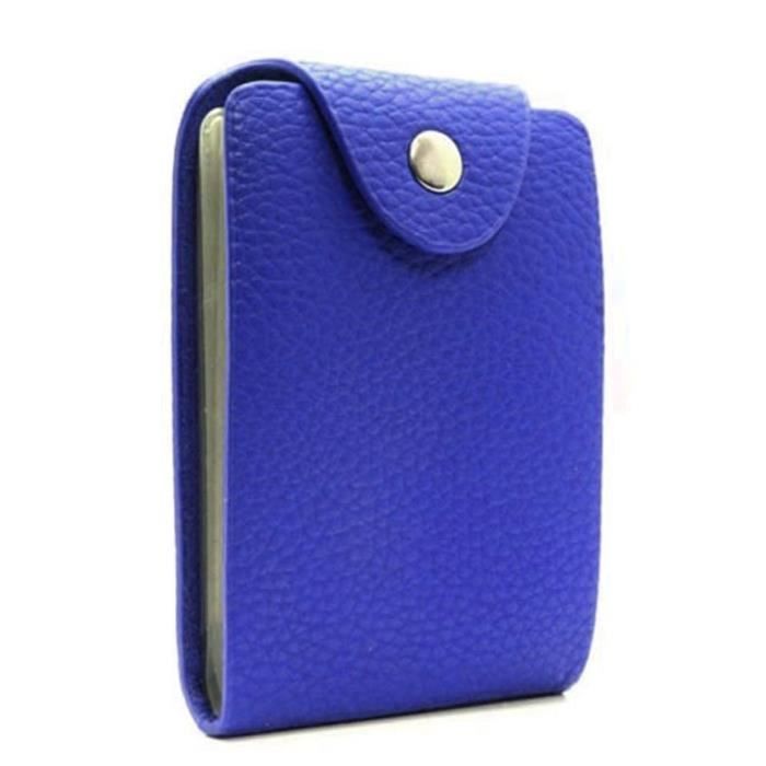 Porte-carte En Cuir Vachette Noir - Pour Cartes De Fidélité - Occasion