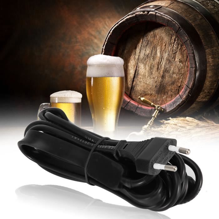 Ceinture chauffante Coussin de ceinture chauffante de fermentation Homebrew avec thermomètre à bâton adhésif pour bière Prise UE 220V-250V 