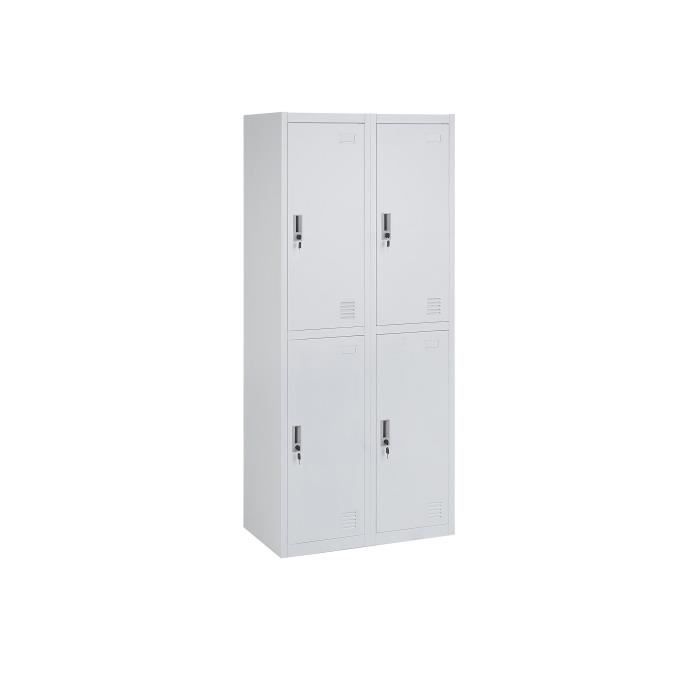 Armoire Metal Blanc Achat Vente Pas Cher