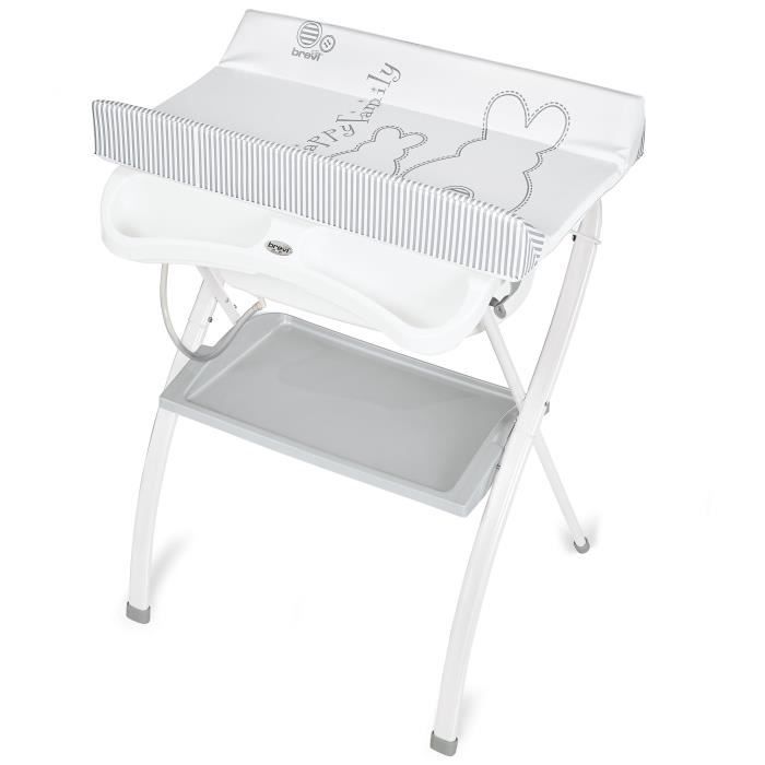 BREVI Table à langer avec baignoire Atlantis Liloo l'abeille pas cher 