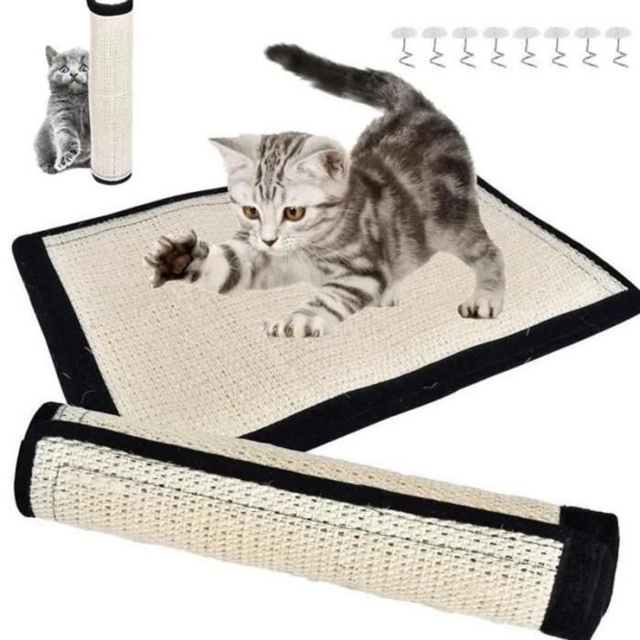 Meilleurs prix pour Tapis Griffoir Chat,Tapis de Grattage Chat en Sisal,Grattoir Chat,Sisal Griffoir,Anti-dérapant,Protéger Meubles et Canapés,40*50