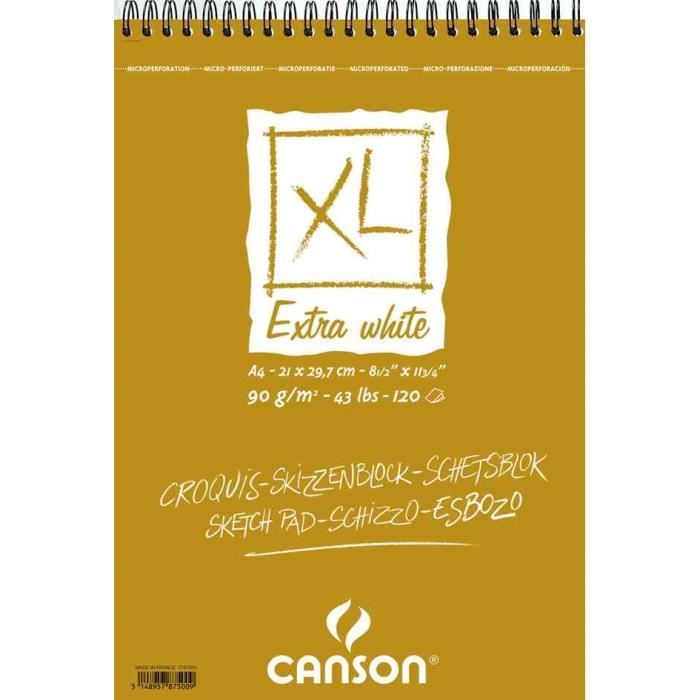 Bloc Spirale Dessin Xl Extra White A3 120 Feuil Achat Vente Carnet De Croquis Bloc Spirale Dessin Xl Extra Cdiscount