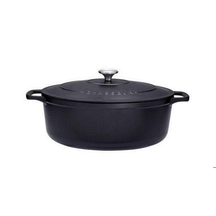 Chasseur Cocotte ovale en fonte émaillée 29cm noir - PUC472901