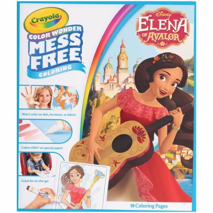 CRAYOLA Disney Elena de Avalor Coloriage, 18 couleurs Mess ...