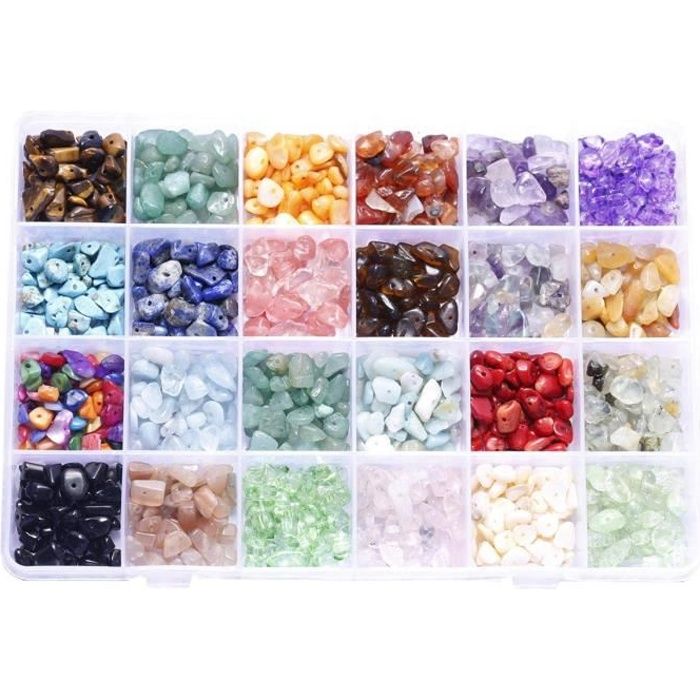 Perles En Papier Mâché Peintes à La Main Et Perles Dorées - Kit Créatif