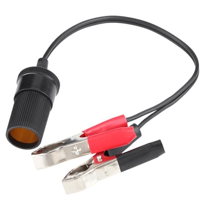 Gelrhonr 12V/24V Batterie De Voiture Clip-on à Prise Allume-Cigare Gelrhonr 12V/24V Batterie De Voiture Clip-on à Prise Allume-Cigare