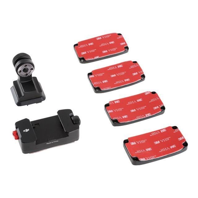 Fixation adhésive pour casque DJI Osmo - Noir - Accessoires inclus - 1080p
