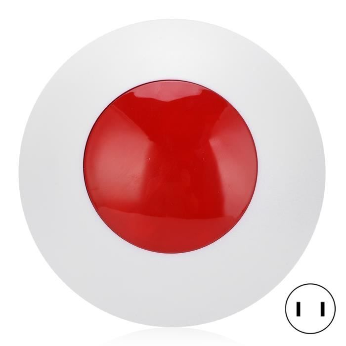 Mini caméra de surveillance factice noire avec capteur CMOS, étanche IP44, vision nocturne, lumière rouge clignotante pour utilisation extérieure/ intérieure