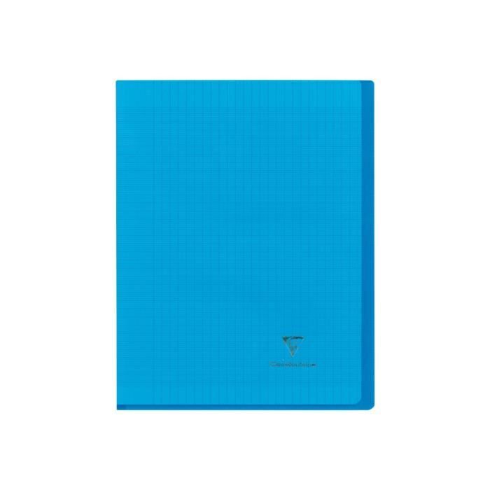 Clairefontaine Koverbook Cahier agrafé 240 x 320 mm 24 feuilles - 48 pages Seyès disponible en différents coloris polypropylène…