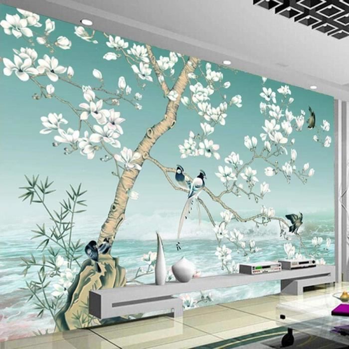 Papier Peint 3D Plante Tropicale Feuilles de Palmier 400x280cm Mural