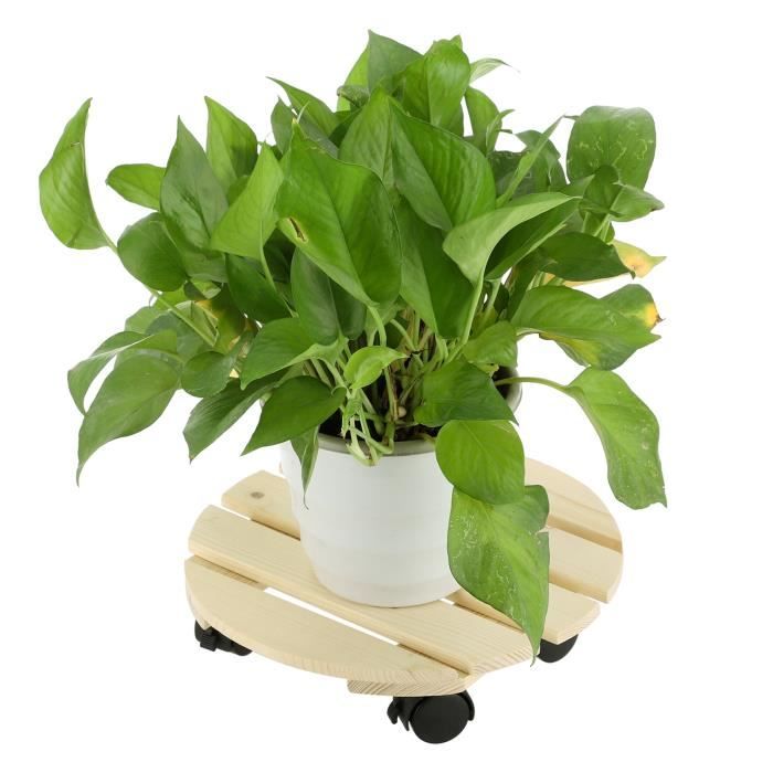 Lot De 2 Supports Roulants Pour Plantes Relaxdays - Plateau Rond En Métal Vert Antique, Charge 25 Kg