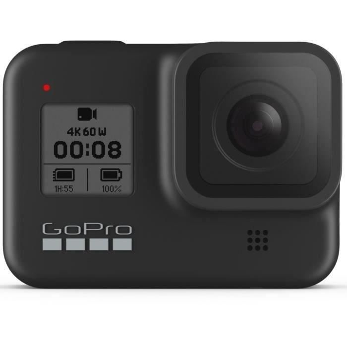 Caméra de sport GoPro HERO 8 - Noir - Imperméable - 4K - 12.0 MP - LAN sans fil