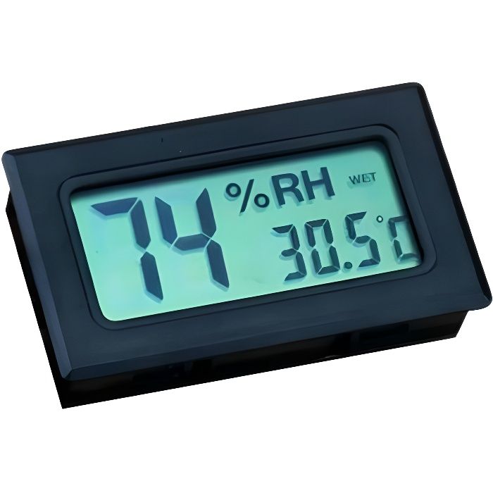 Thermomètre Hygromètre digital 2 en 1 pour cave a cigare ou cave a vin -  Cdiscount Au quotidien