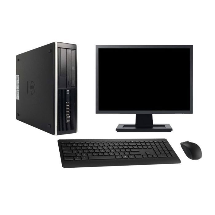 PC HP 8100 SFF Ecran 19 Intel Core i5-650 RAM 8Go SSD 480Go Windows 10 Wifi