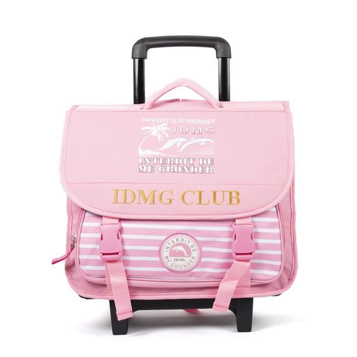Cartable a roulettes INTERDIT DE ME GRONDER Dolphin 41cm 3 compartiments Cdiscount Bagagerie Maroquinerie