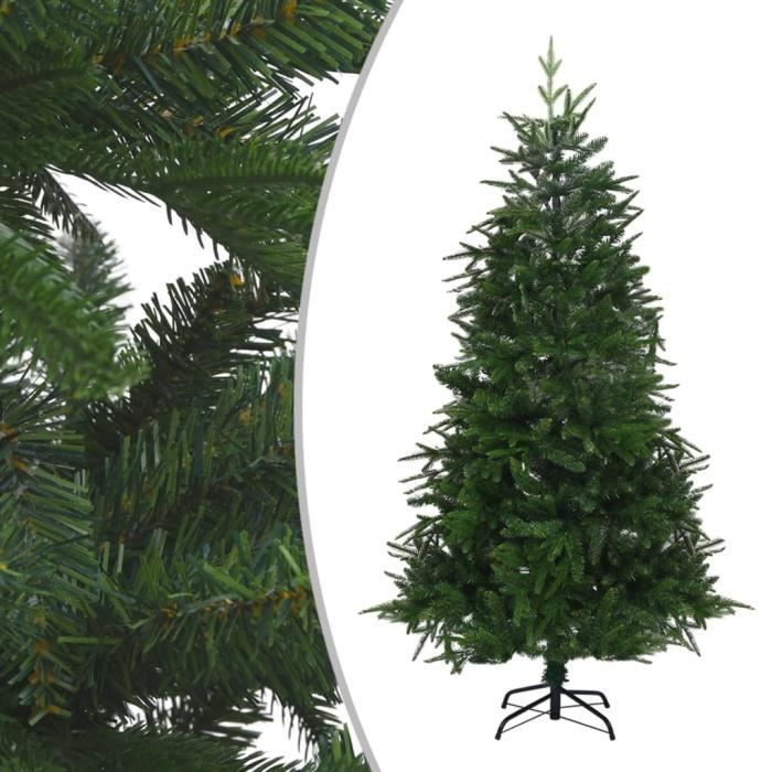 Arbre De Noël Artificiel Relaxdays 120 Cm – Look Réaliste PVC & PE – Support Bois + Sac De Rangement