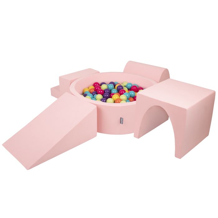 Selonis Piscine À Balles 90X30cm-200 Balles Ronde En Mousse Pour Bébé Enfant, Gris Foncé: Gris