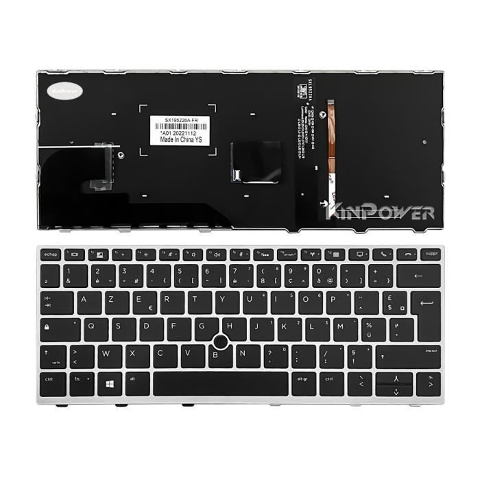 Clavier FR Pour HP EliteBook 830 G5 830 G6 Rétroéclairage